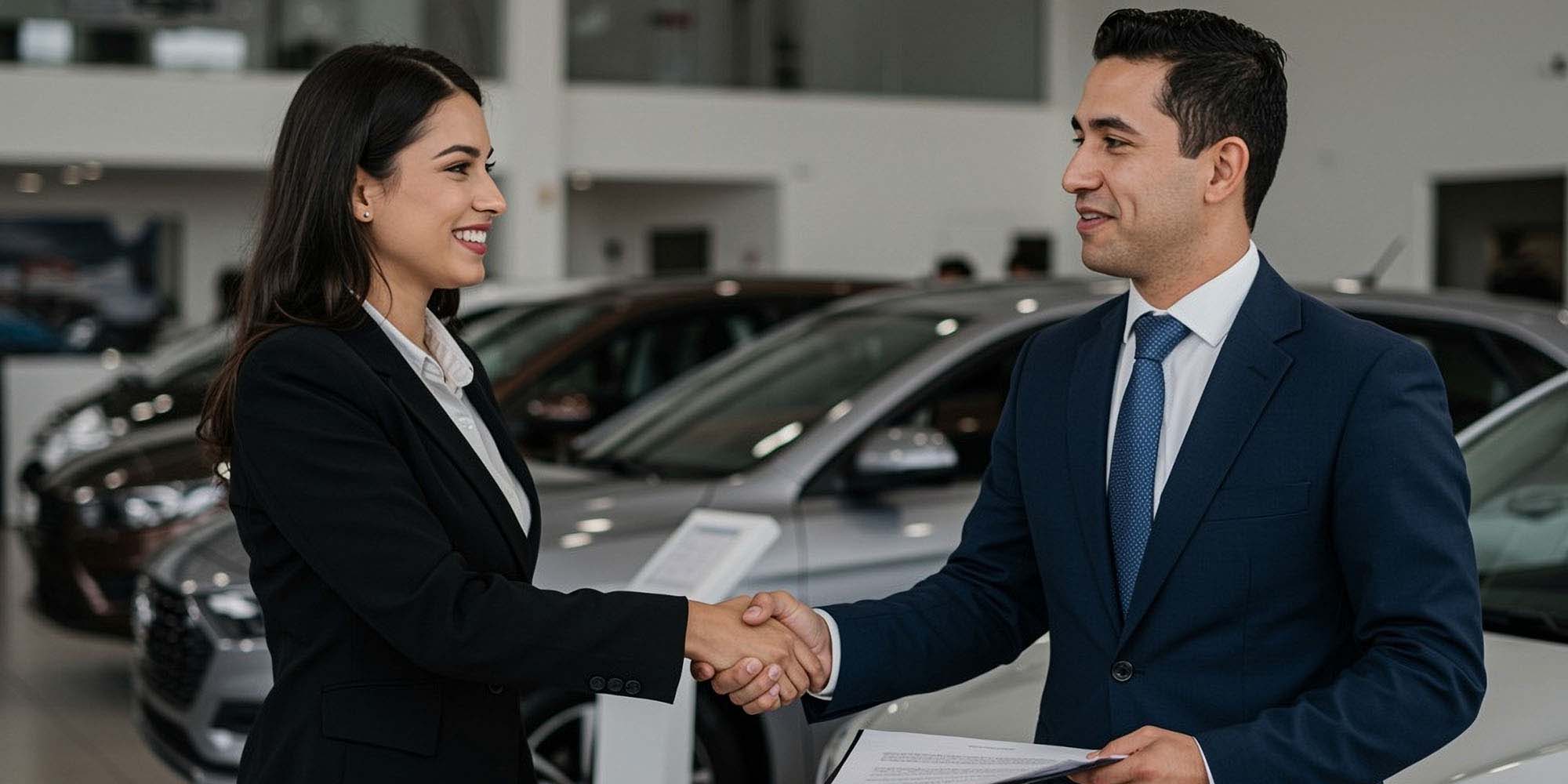Cliente satisfecho adquiriendo un vehículo Chevrolet en concesionario Llano Grande