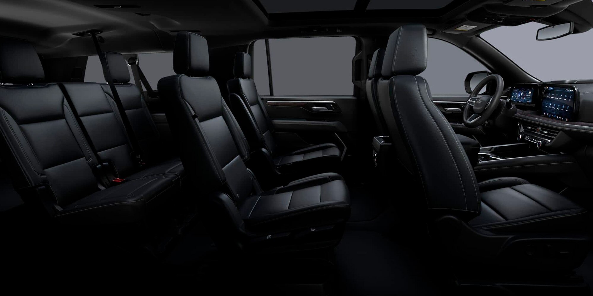 Asientos posteriores tipo capitán de Chevrolet Suburban Z71.